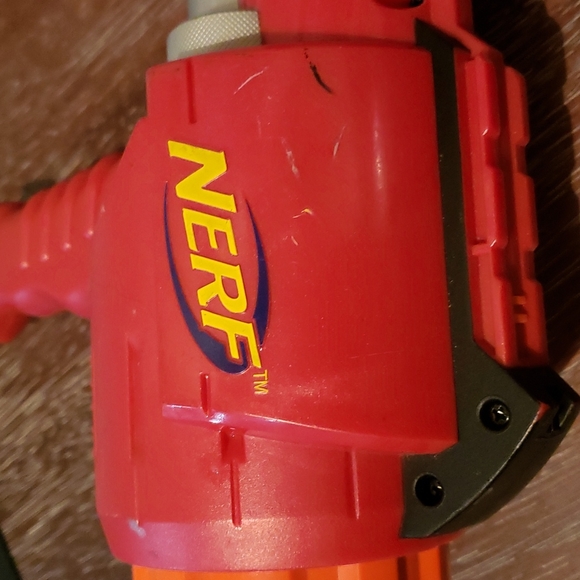 HP 2005 Nerf Dart Tag Blue and Red Hyperfire Blaster Gun Blue includes 2 blaster - Picture 8 of 12